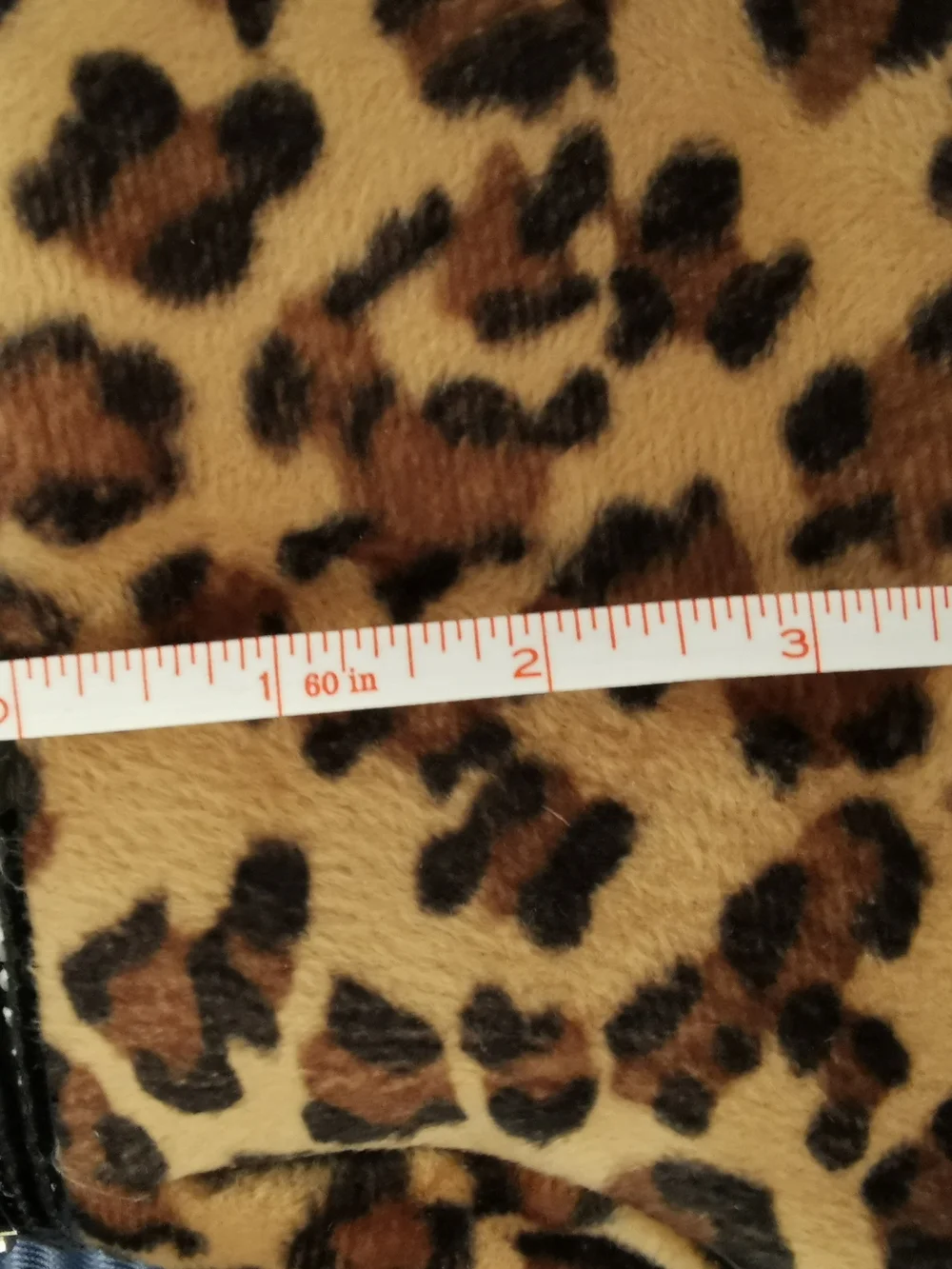 Leopard Print Faux Fur Zip Pouch